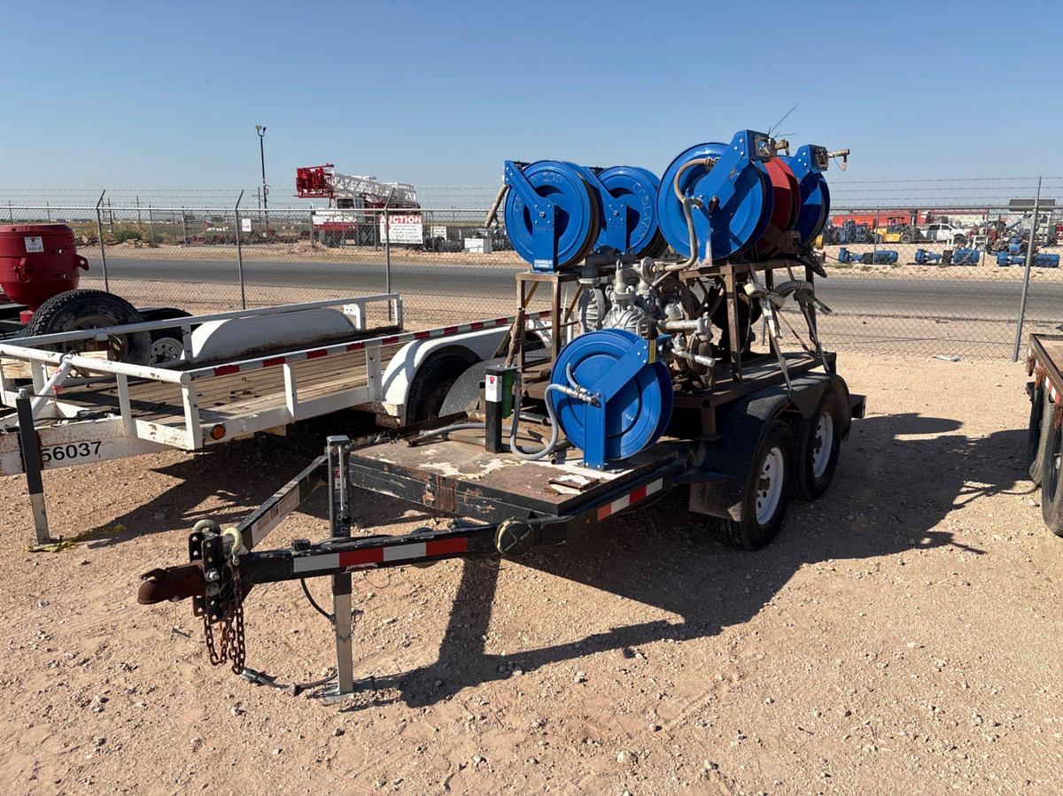 Used 2014 VALLEY 10.5’ X 4.5’ T/A BUMPER PULL GREASE PUMP TRAILER