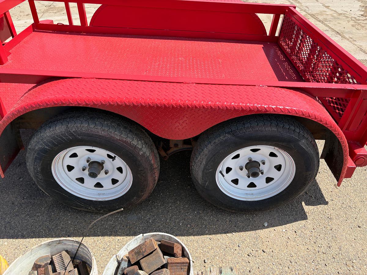 Used Big Tex 8’ x 5’ t/a bumper pull utility trailer