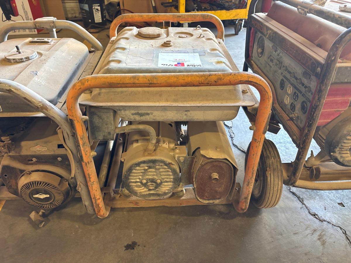 Used (3) portable generators, 3.5KW to 6.5KW