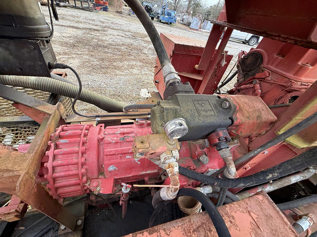 Used SERVA 10K WP TRIPLEX WELL SERVICE PUMP SKIDDED P/B DETROIT SERIES 60 (INCOMPLETE)