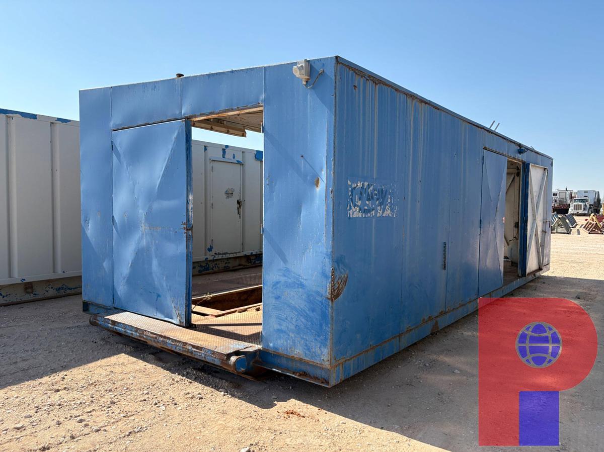 Used NATIONAL 7-P-50 POWER SLUSH TRIPLEX MUD PUMP MTD IN 32’ PUMP HOUSE
