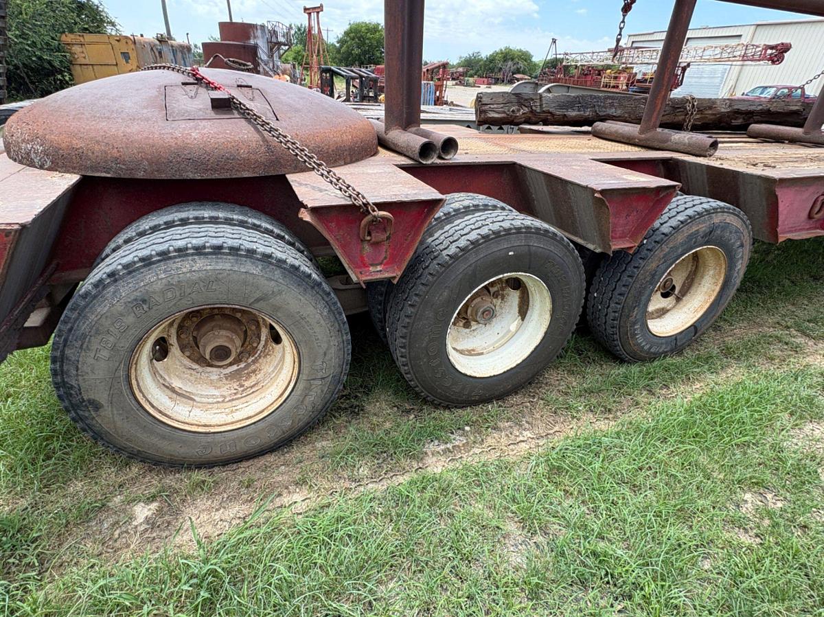 Used 1981 HERCULES 48’ X 96” 3-AXLE OILFIELD LOWBOY TRAILER