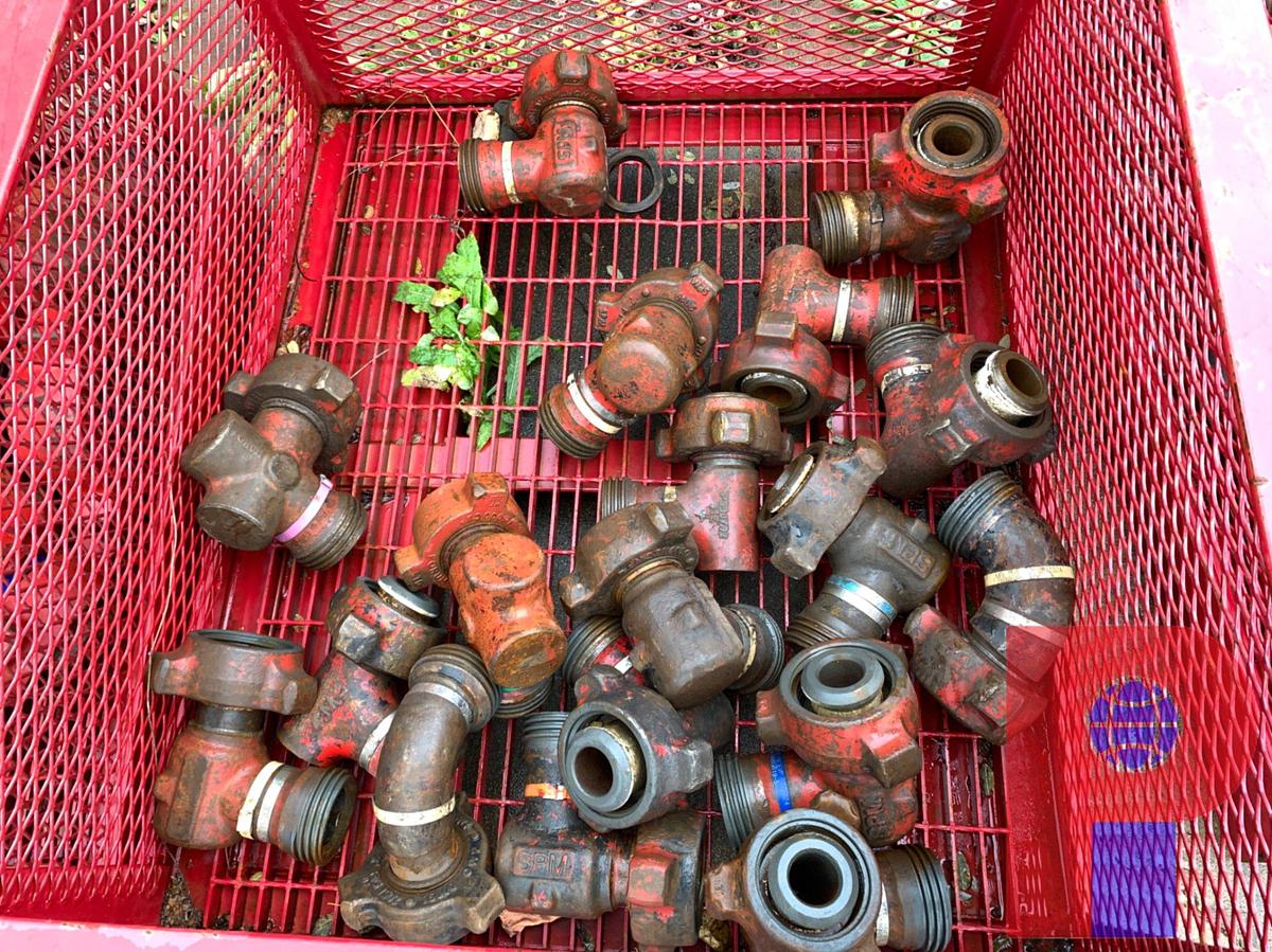 Used BIN OF (18) 2” FIG 1502 15K WP 90’S