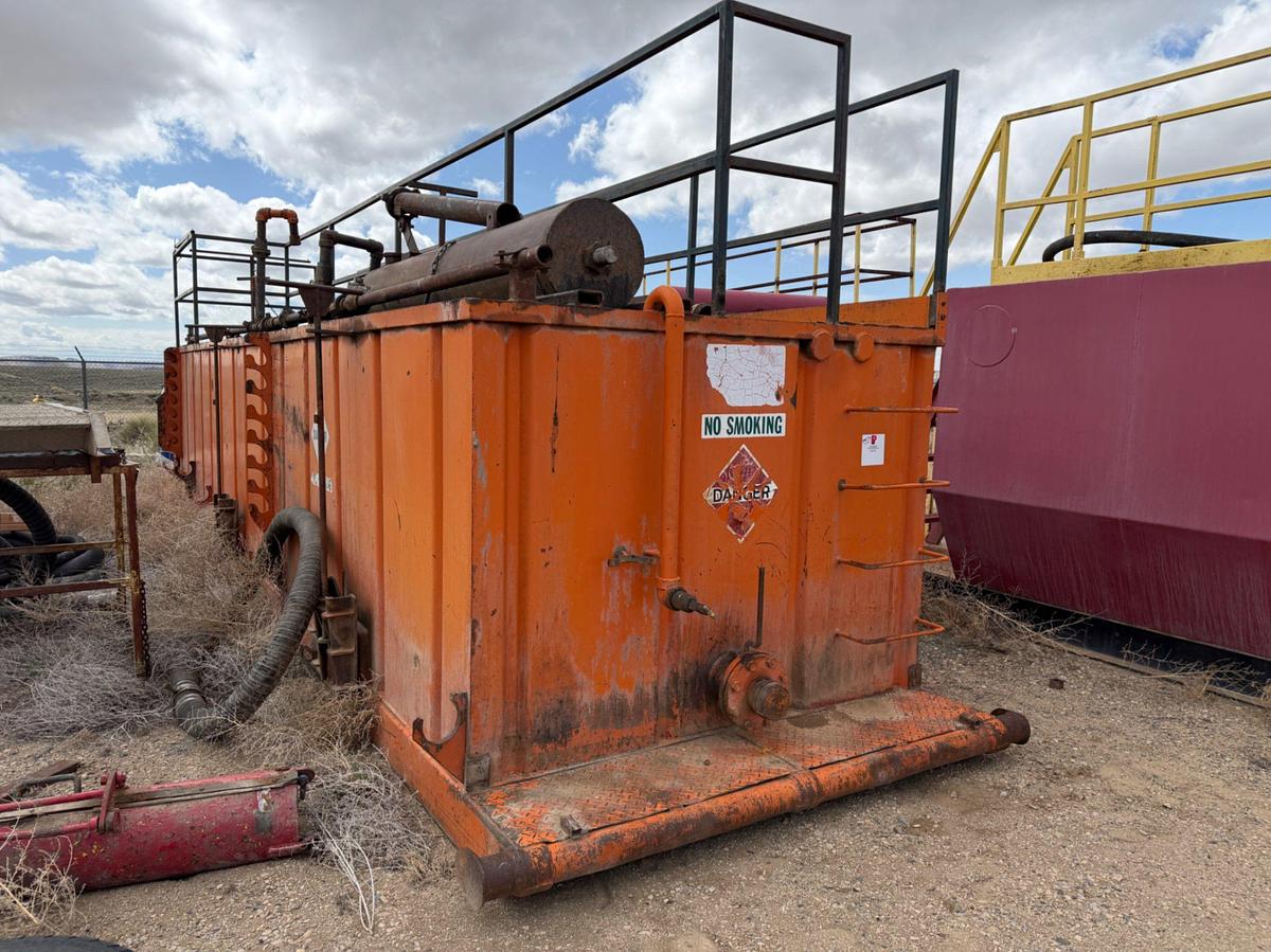 Used 35’x7x5h 3 comp. Open Top Pit