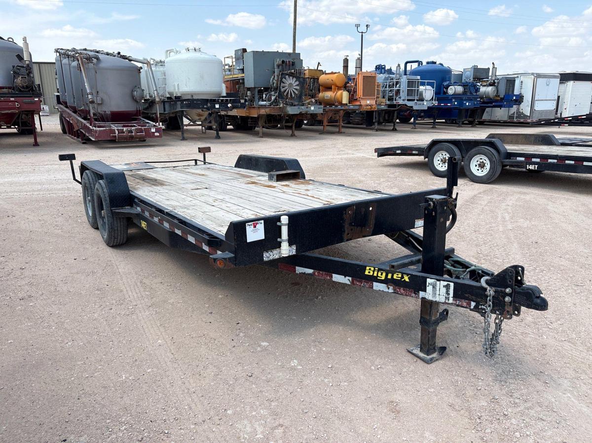 Used 2018 BIG TEX 20’ X 7’ T/A BUMPER PULL TRAILER