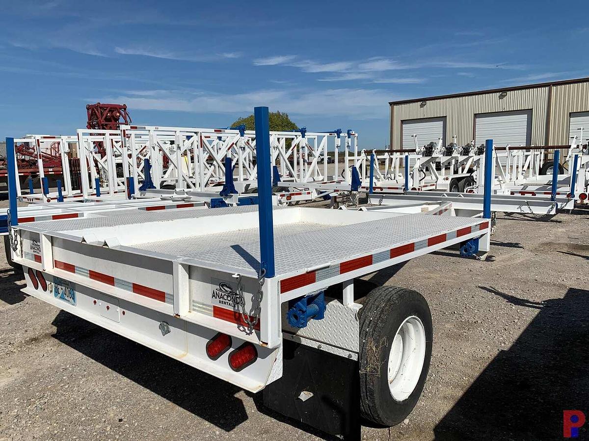 Used 2017 HTMI INC. 25’ S/A DUAL WHEEL PINTLE HITCH POLE TRAILER