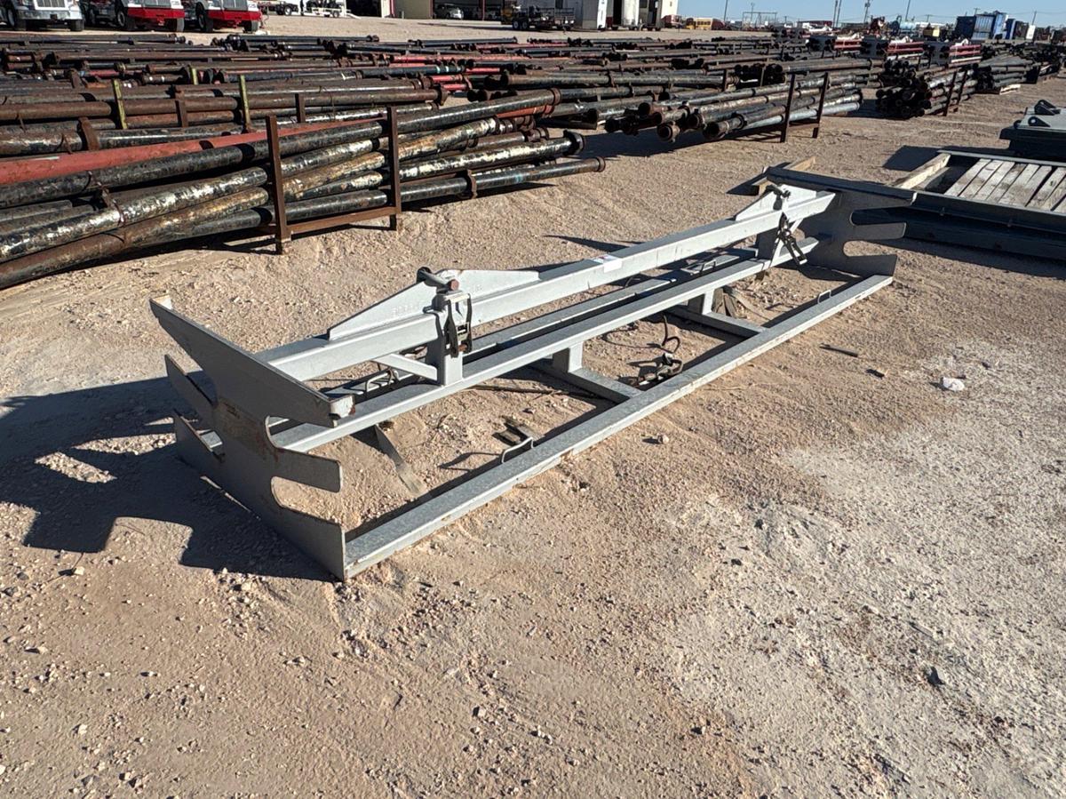 Used Crane works 14’ x 40” x 2’ 2-tier 3” stackable pipe rack