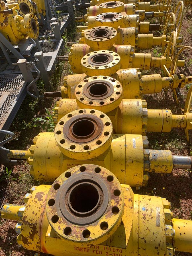 Used (7) 7-1/16 10k Manual Gate Valves
