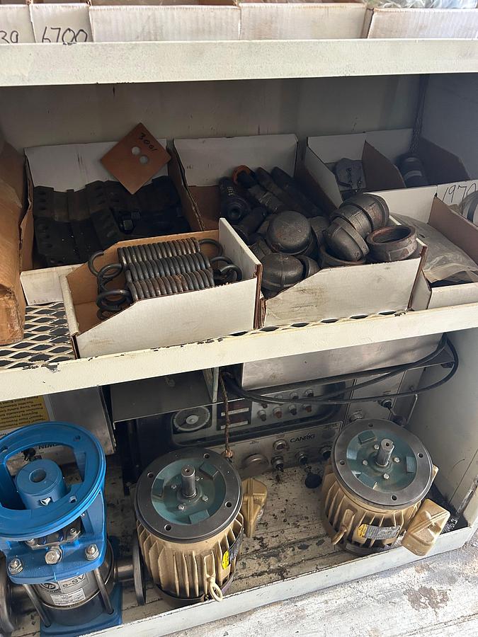 Used 40' Sea Container full of Tesco Top Drive Parts & Supplies