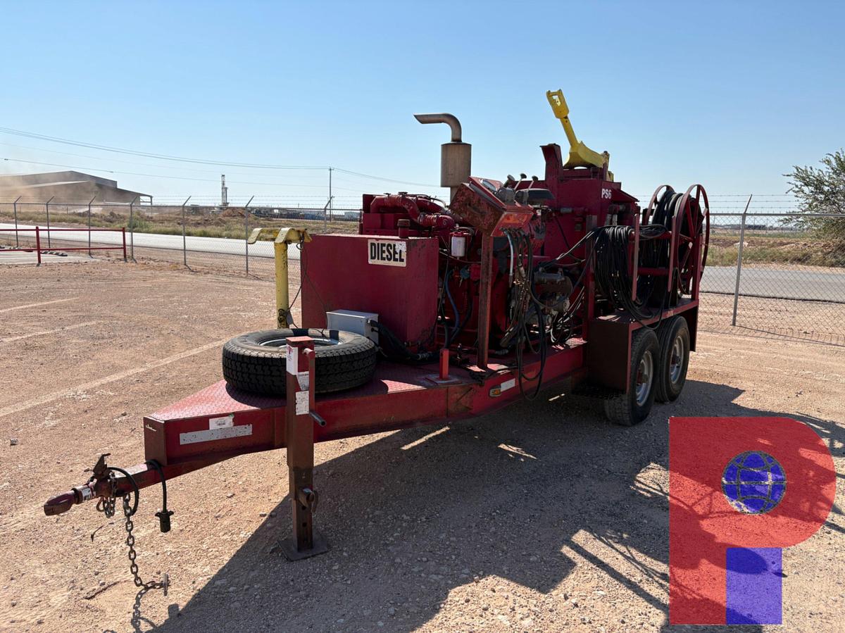 Used BOWEN 2.5 85-TON POWER SWIVEL MOUNTED ON 17’ T/A BUMPER PULL TRAILER