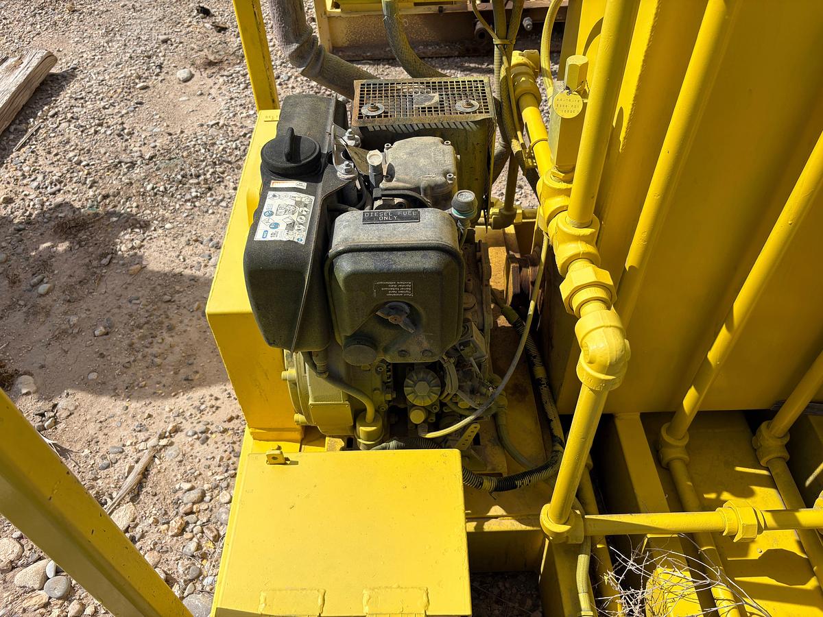 Used Meyer 4-station closing unit, skidded