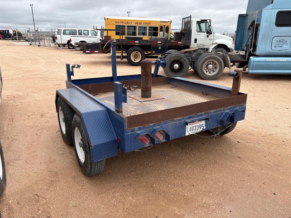 Used SHOPBUILT 8’ x 6.5’ t/a bumper pull BOP trailer