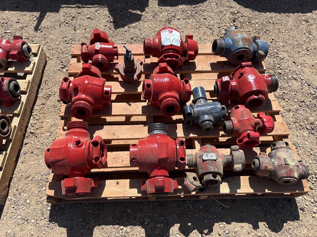 Used (12x$) (8) 2” & (4) 1” 1502 plug valves