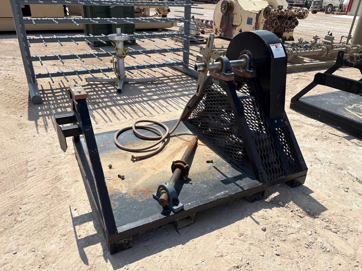 Used (3) 6’ x 5’ pneumatic powered wireline spooling skids