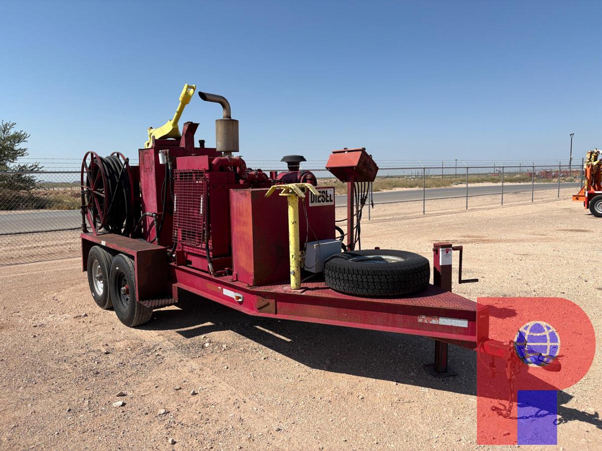 Used BOWEN 2.5 85-TON POWER SWIVEL MOUNTED ON 17’ T/A BUMPER PULL TRAILER