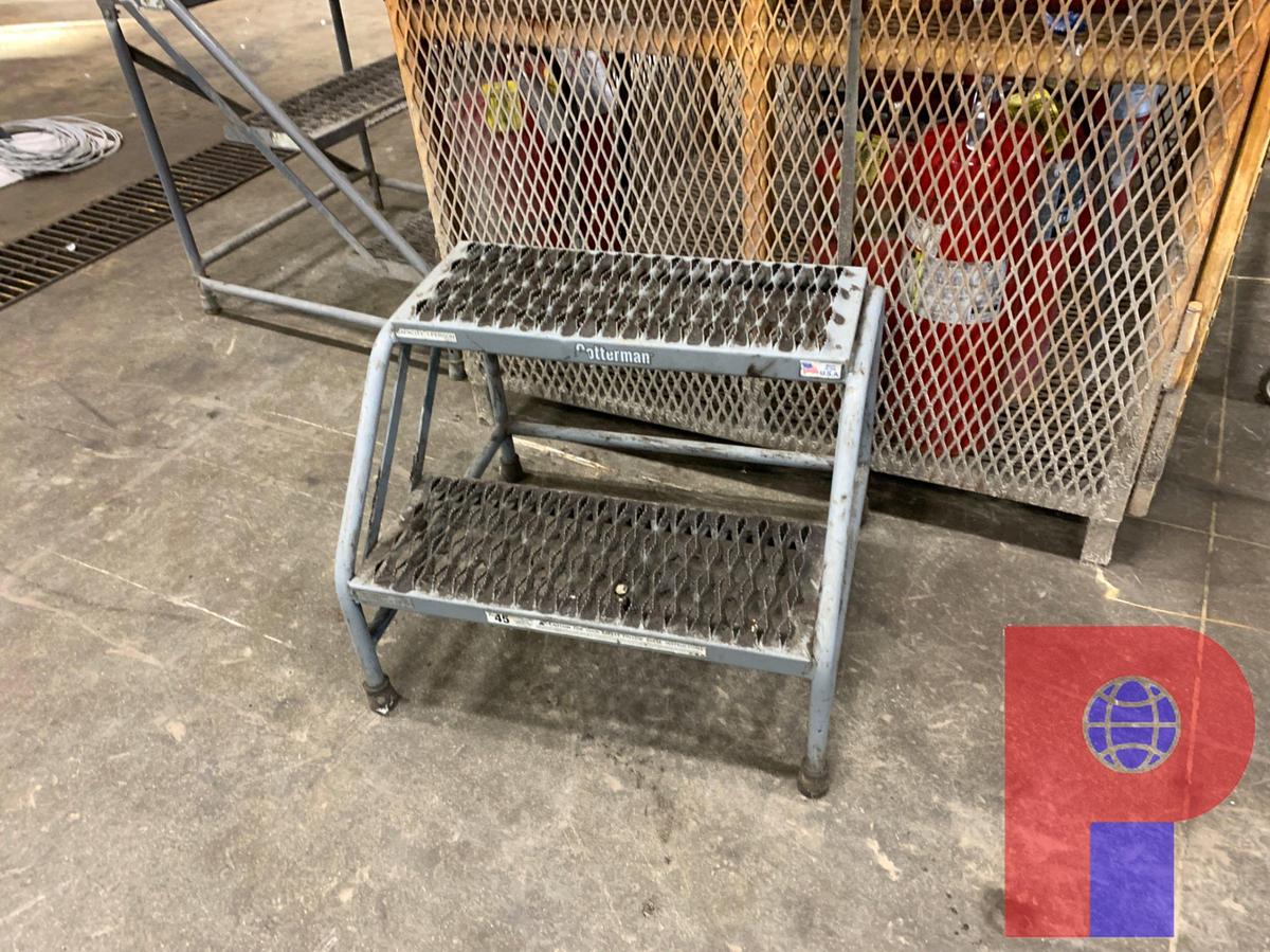 Used (2) PAINT CABINETS, FIRE EXTINGUISHERS STORAGE BOX, (2) STEP STOOLS