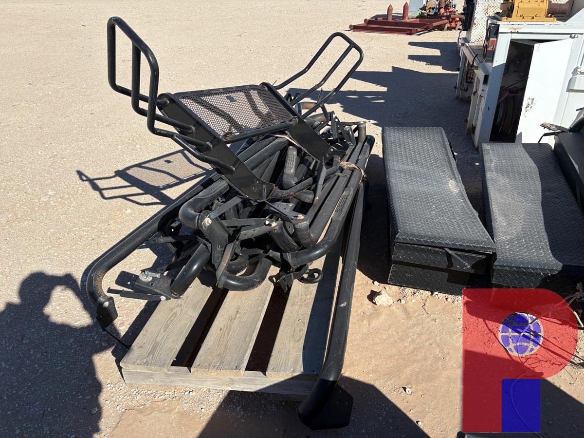 Used (6) ASSORTED TRUCK TOOLBOXES & L-SHAPED FUEL TANKS, & TRUCK RUNNING BOARDS