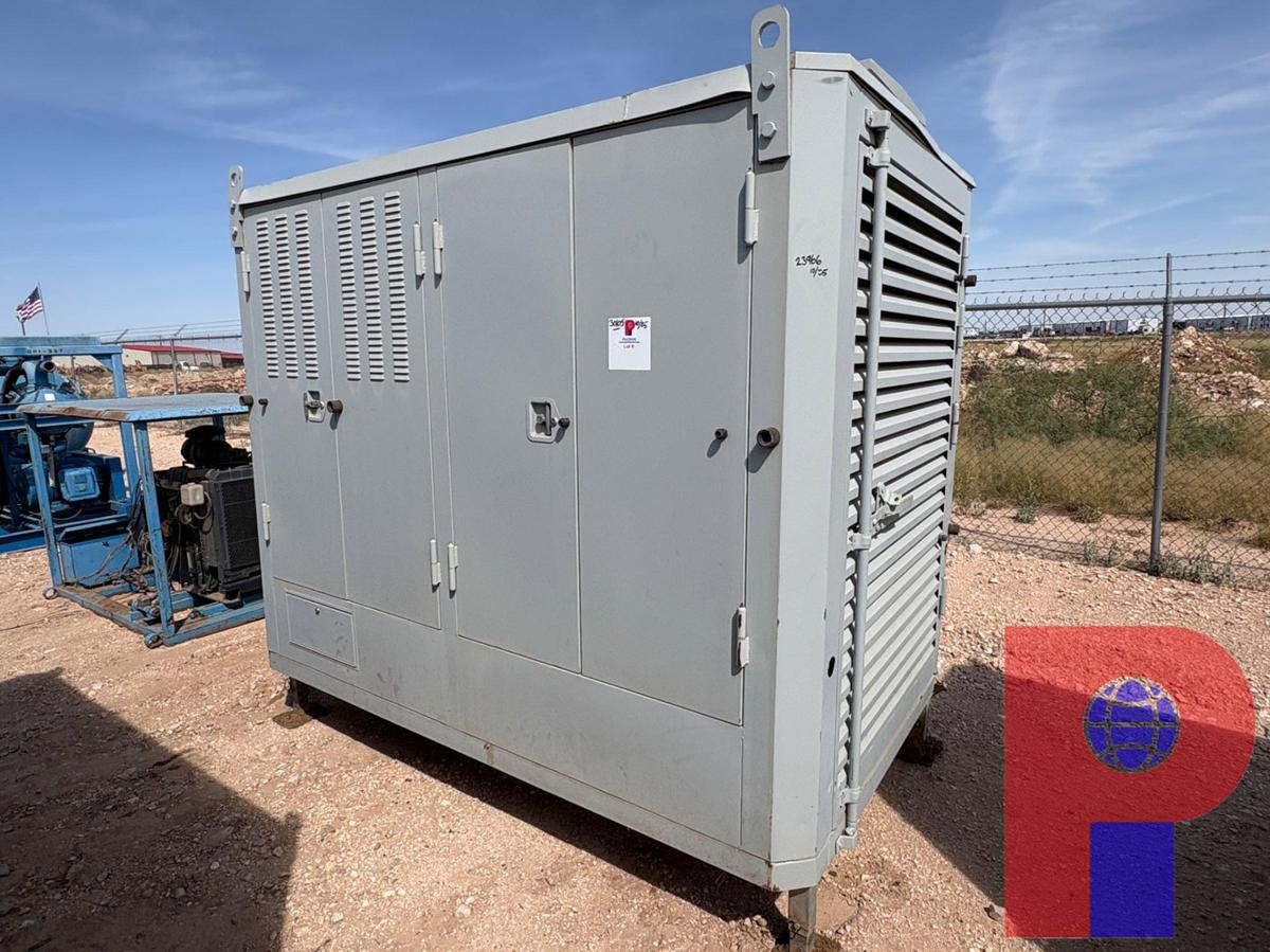 Used STAMFORD 100KW 3-PHASE AC GENERATOR P/B: 8-CYLINDER NATURAL GAS ENGINE