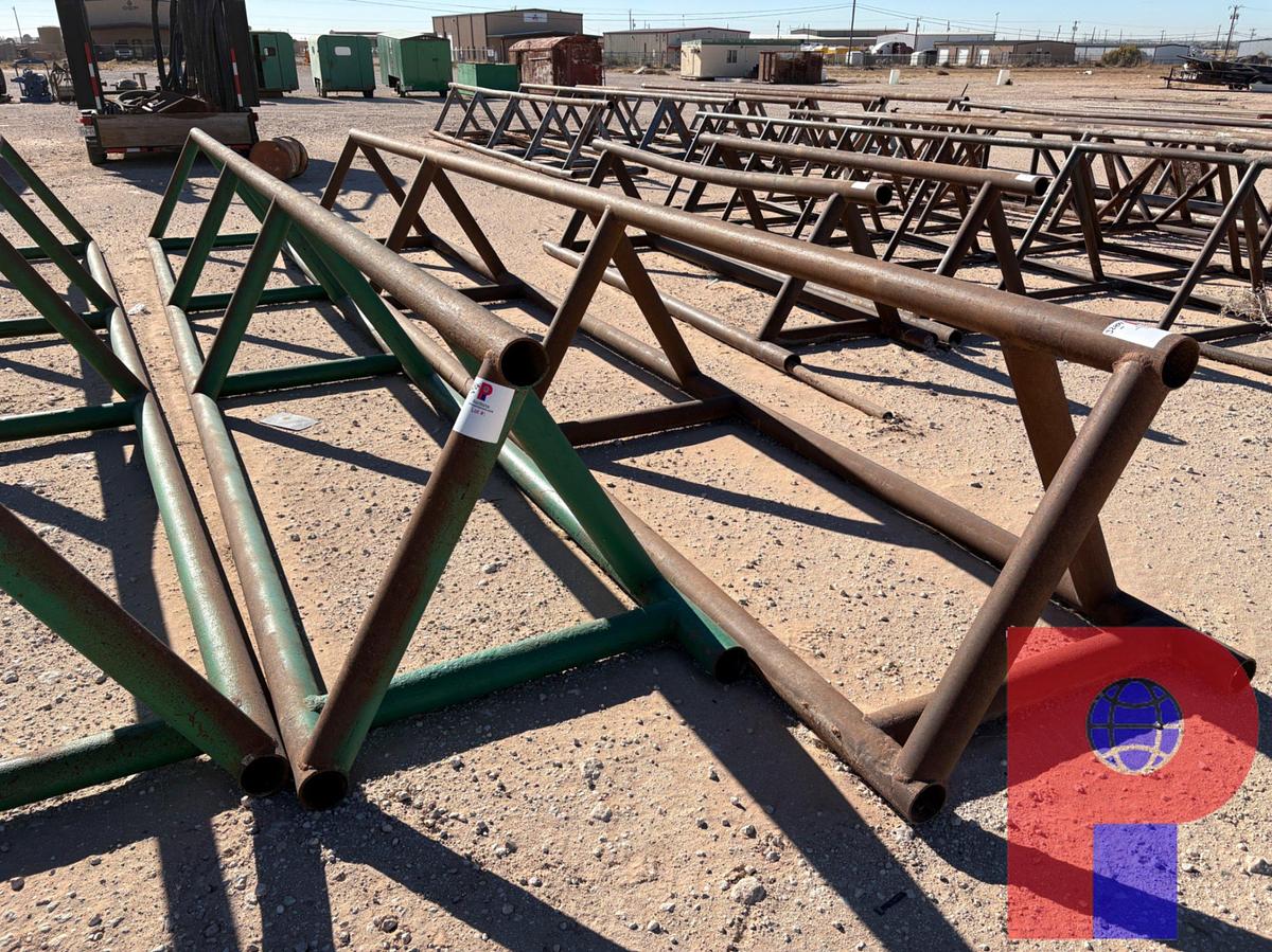 Used (2X$) 28’ X 42” TRIANGLE PIPE RACKS