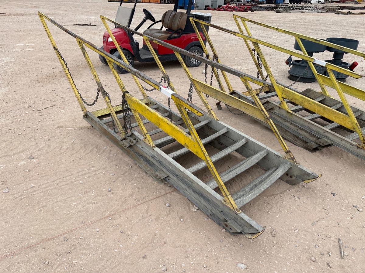 Used 12’ 3-segment extendable aluminum rig ladder