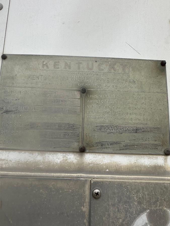 Used 1995 KENTUCKY MFG. CO.
