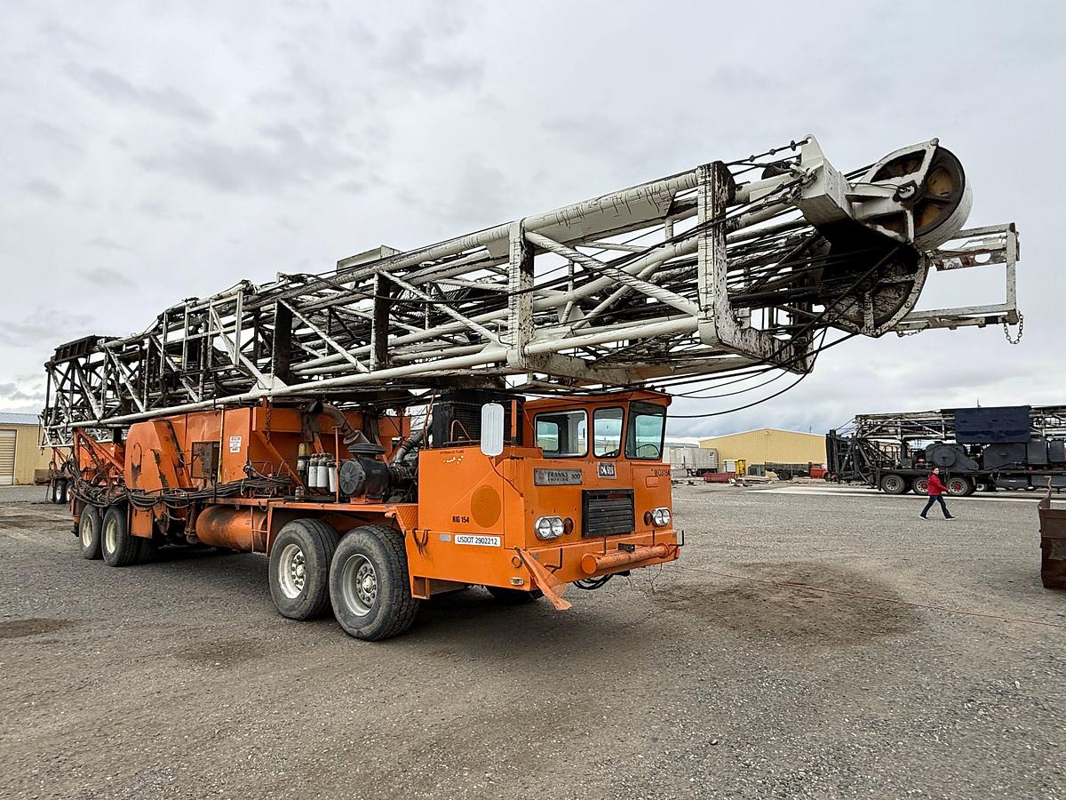 Used 1984 FRANKS MOBILRIG 300 1287/160 DD 96’-215K 4-AXLE WELL SERVICE WORKOVER RIG