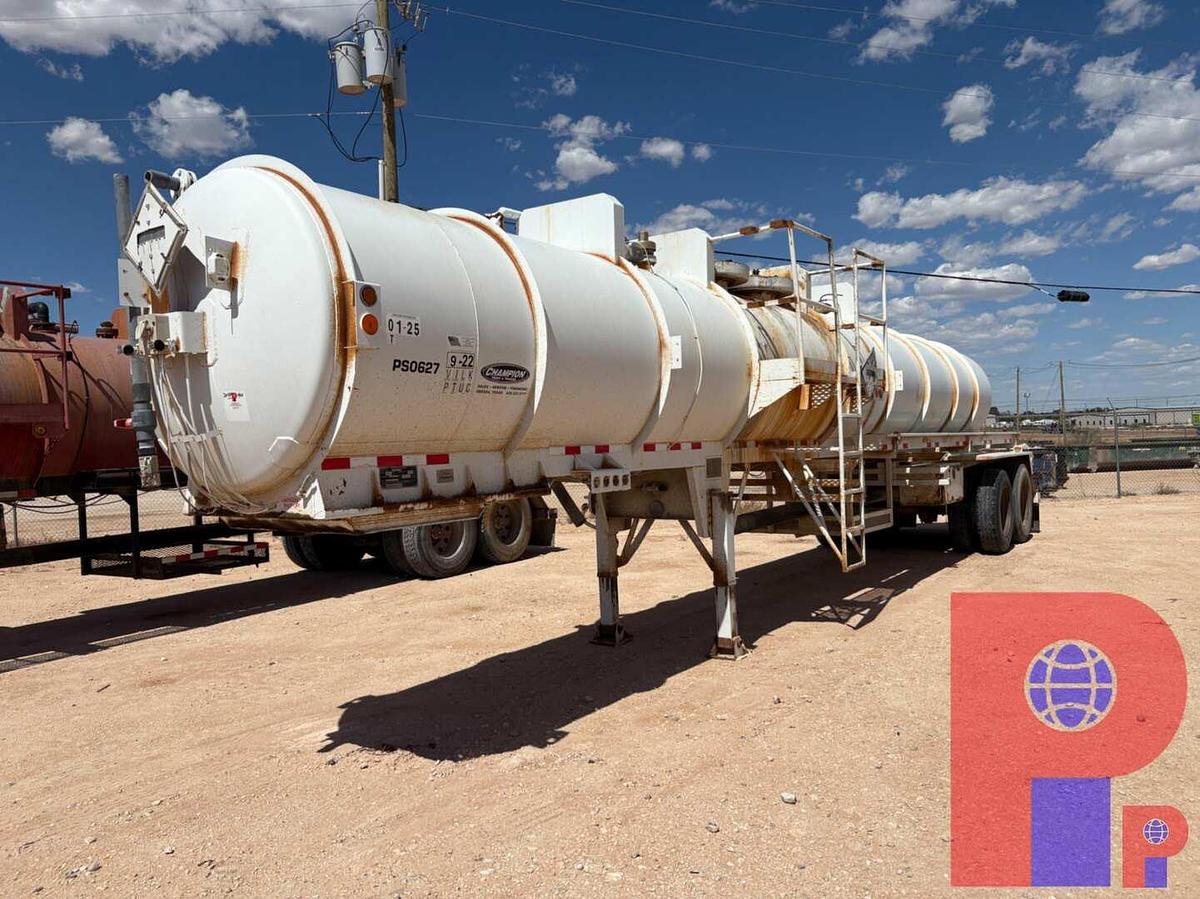 Used 2012 OVERLAND TANK 10,000GAL 3-COMPARTMENT T/A ACID TRANSPORT TRAILER