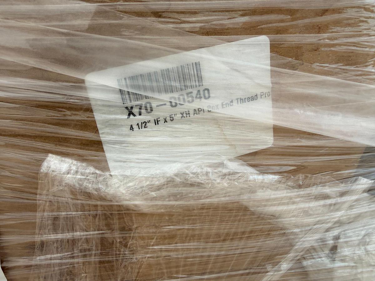 Used PALLET W/ (QTY. 300+) 4” THRU 5” IF/XH BOX/PIN END THREAD PROTECTORS