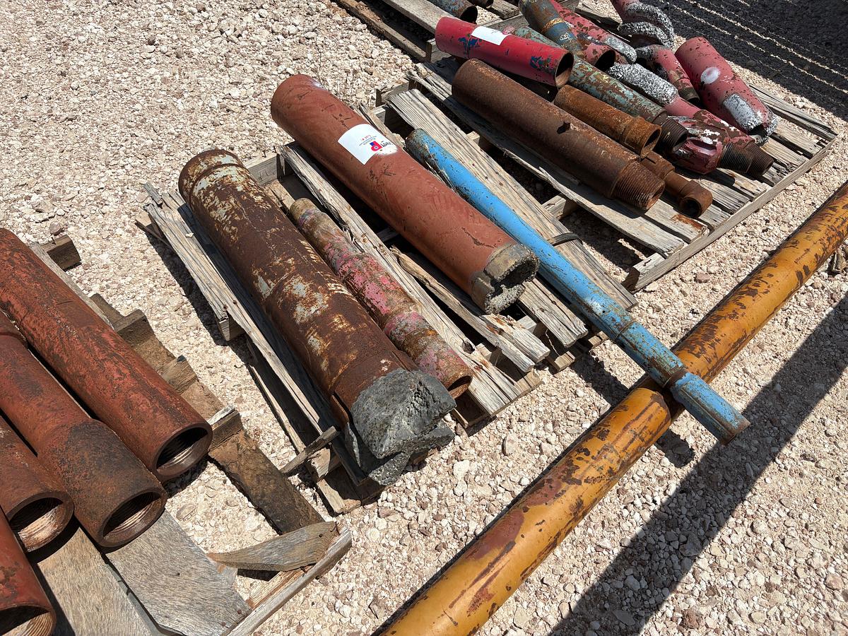 Used 9-1/2”od bladed mill, 7-5/8” od wp shoe, & 5” TIW valve