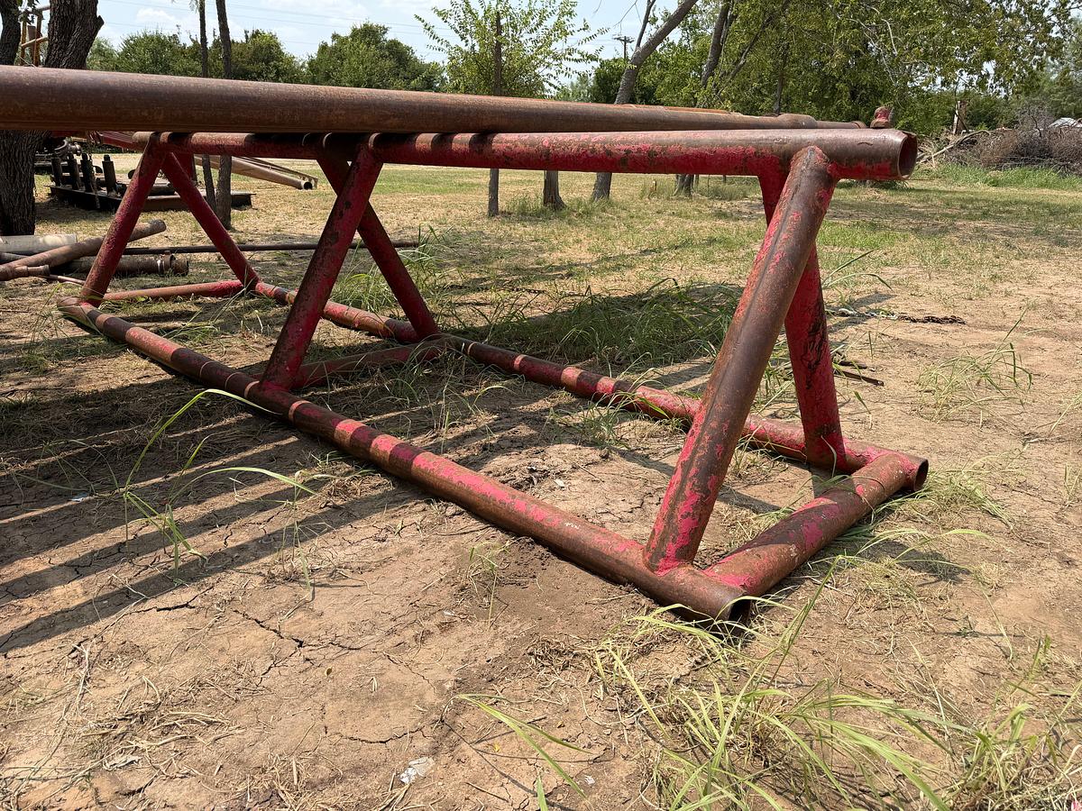 Used (2x$) 15’ x 42” Triangle pipe racks