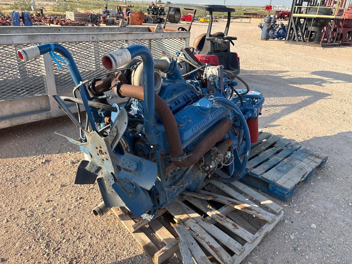 Used Detroit diesel 8v71 engine w/ CLBT-754 automatic transmission