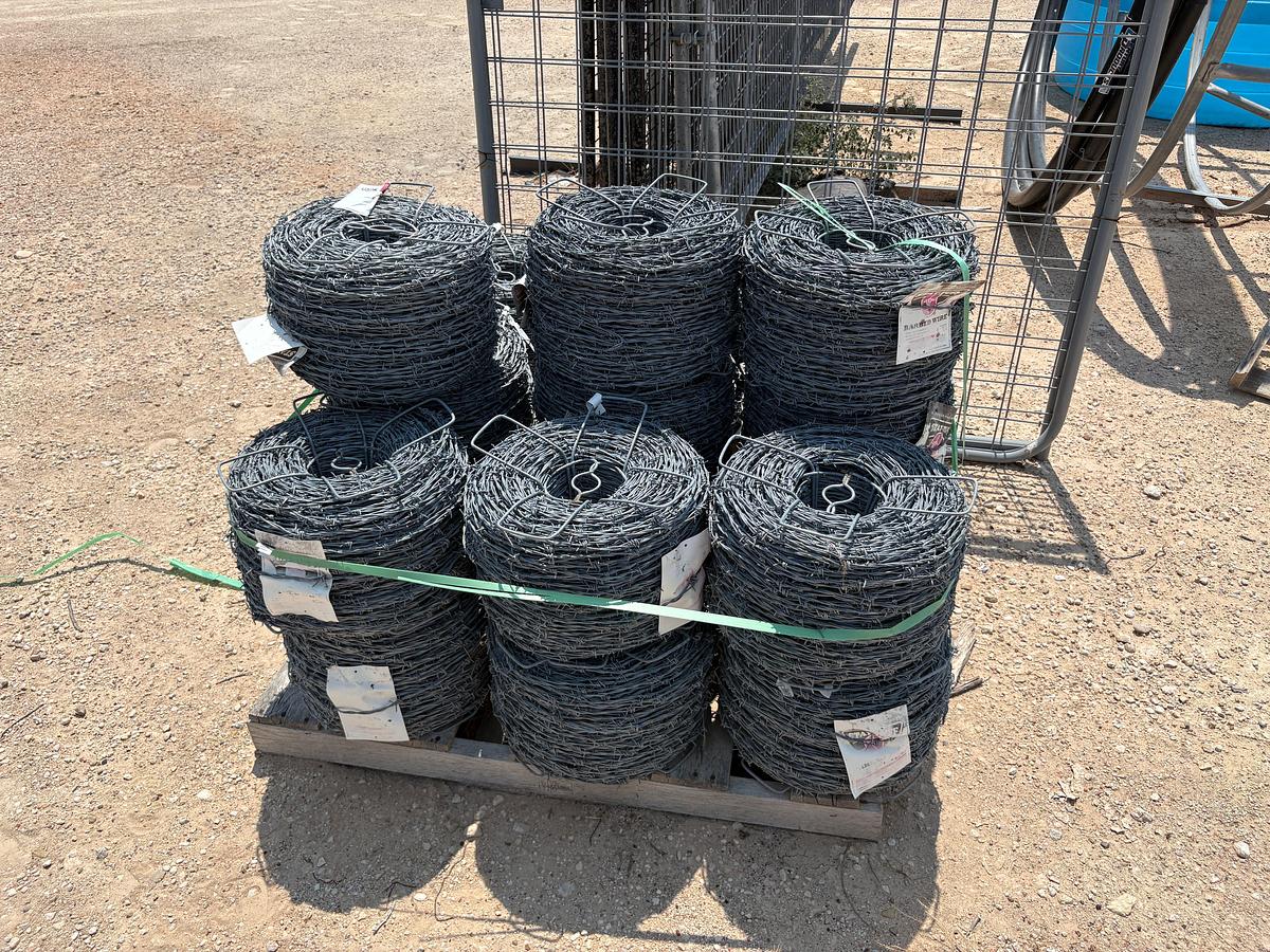 Used (21) unused rolls of stay-tuff barbed wire