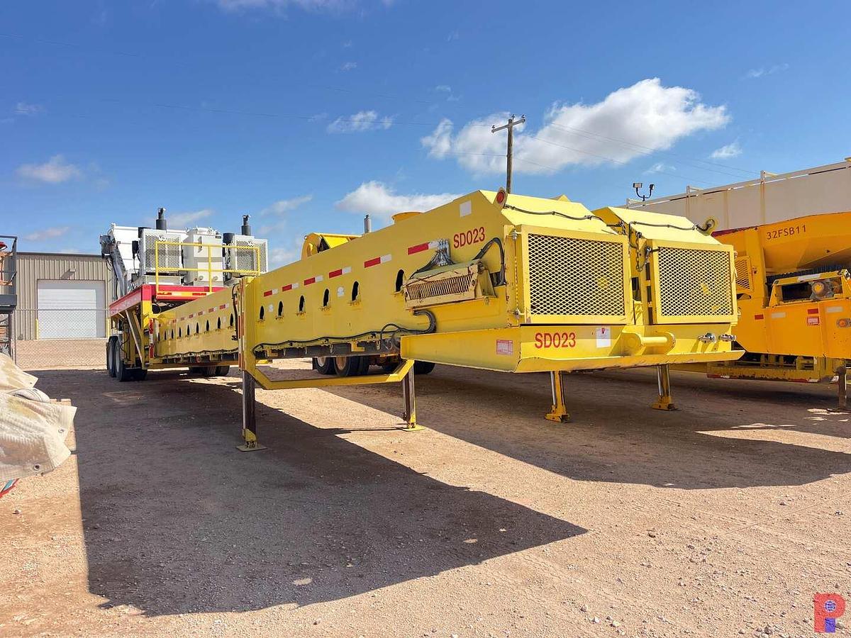 Used 2017 KEYSTONE OILFIELD FABRICATION DUAL T-BELT T/A SAND CONVEYOR TRAILER