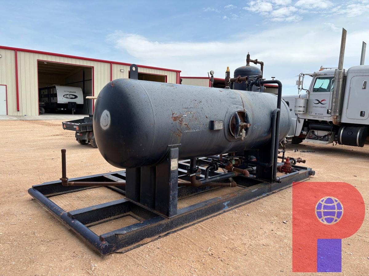 Used 12’ X 3.5’ HORIZONTAL SEPARATOR MTD ON 17’ X 8’ SKID