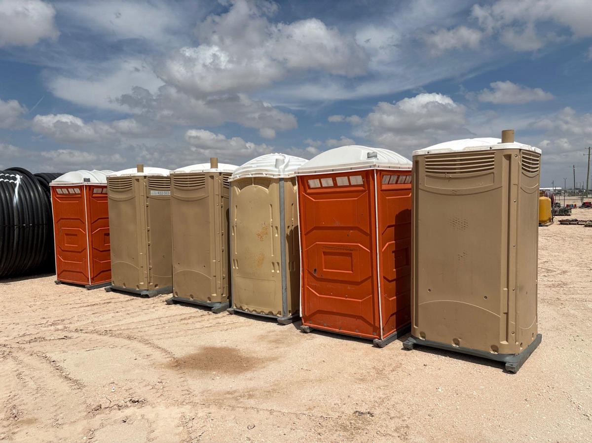 Used (6) portable toilets