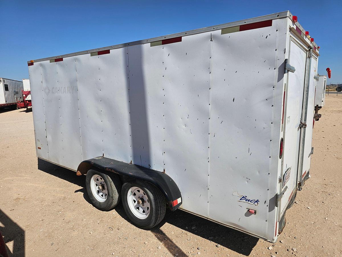 Used 2008 PACE AMERICAN 16’ X 7’ T/A BUMPER PULL ENCLOSED TRAILER