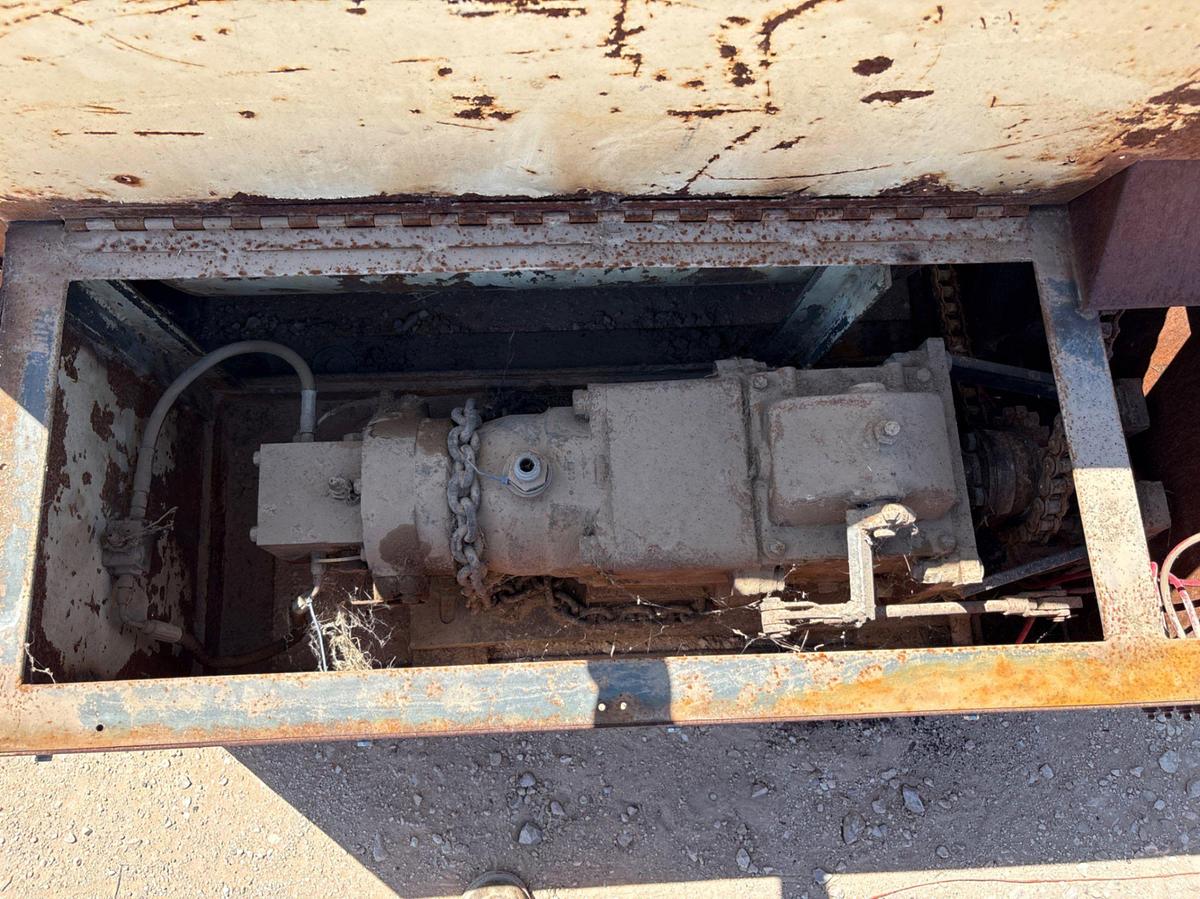 Used 11’ x 8.5’ flatbed wireline truck bed & wireline winch w/ 30”W drum