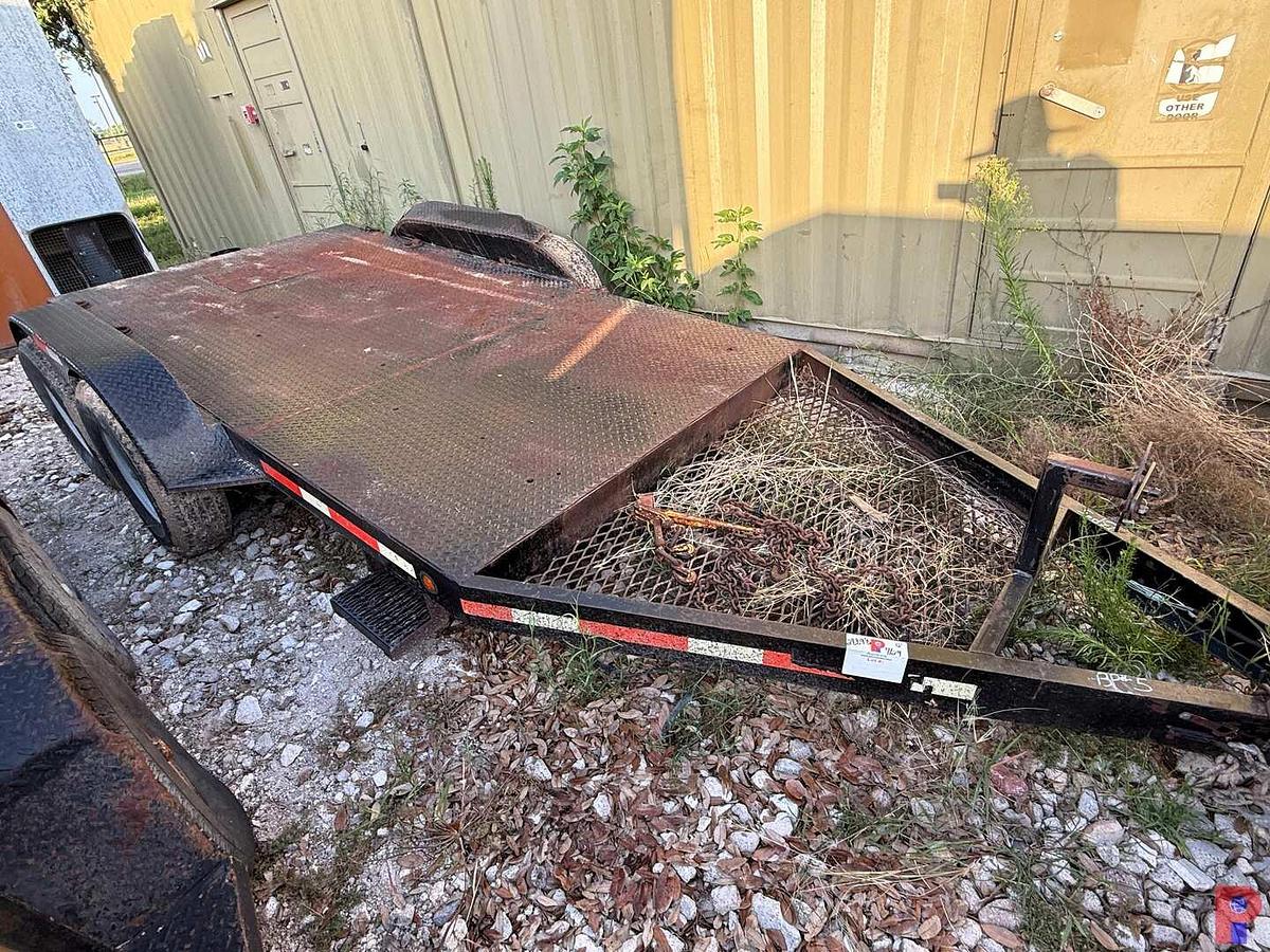 Used 12’ T/A STEEL FLATBED BUMPER PULL TRAILER