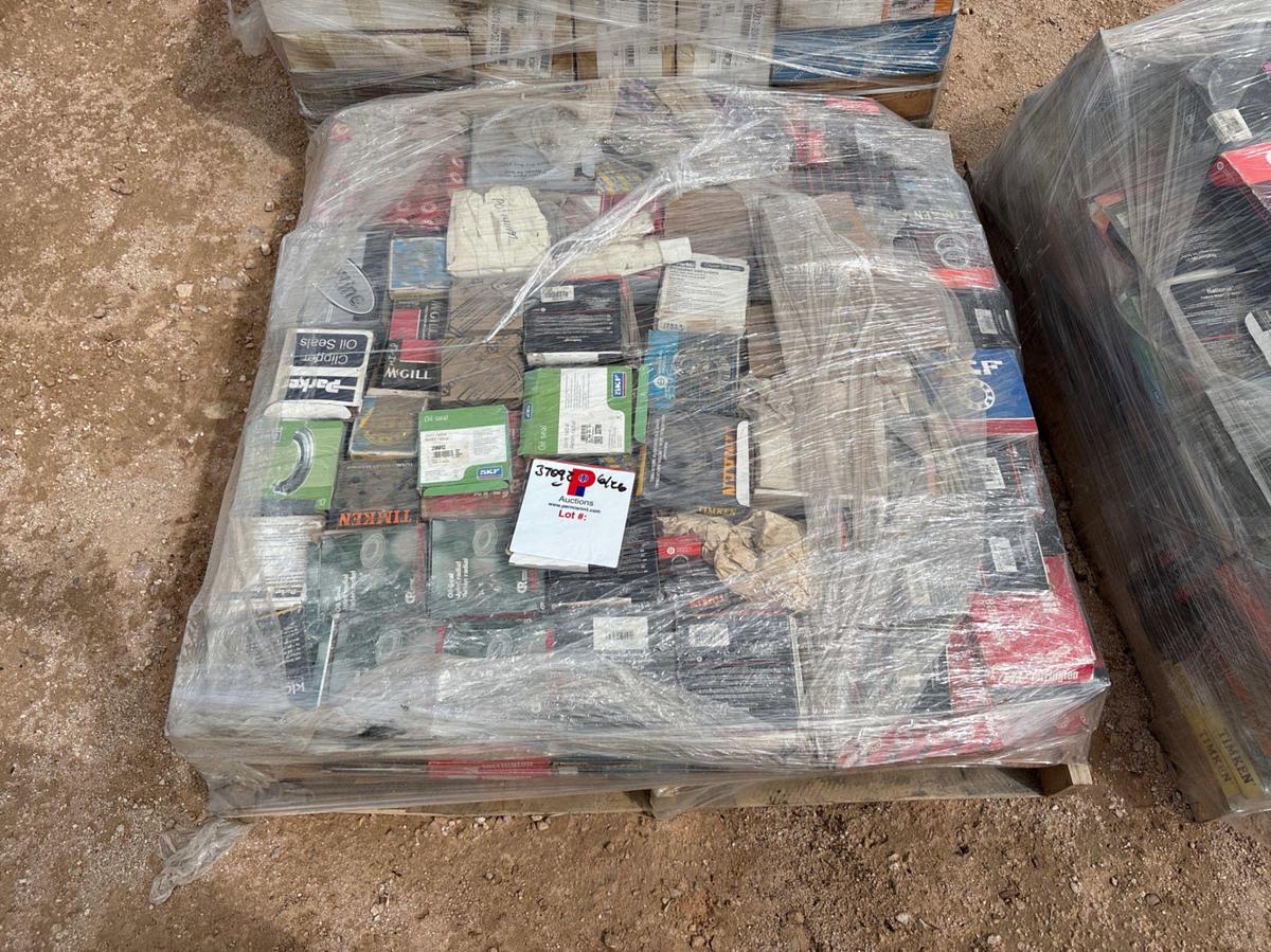Used (3 pallets) of assorted oil seals & pillow block bearings,