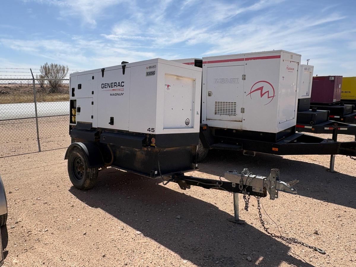Used 2018 GENERAC MOBILE PRODUCTS MMG45IF4-STD 38KW S/A BUMPER PULL GENERATOR