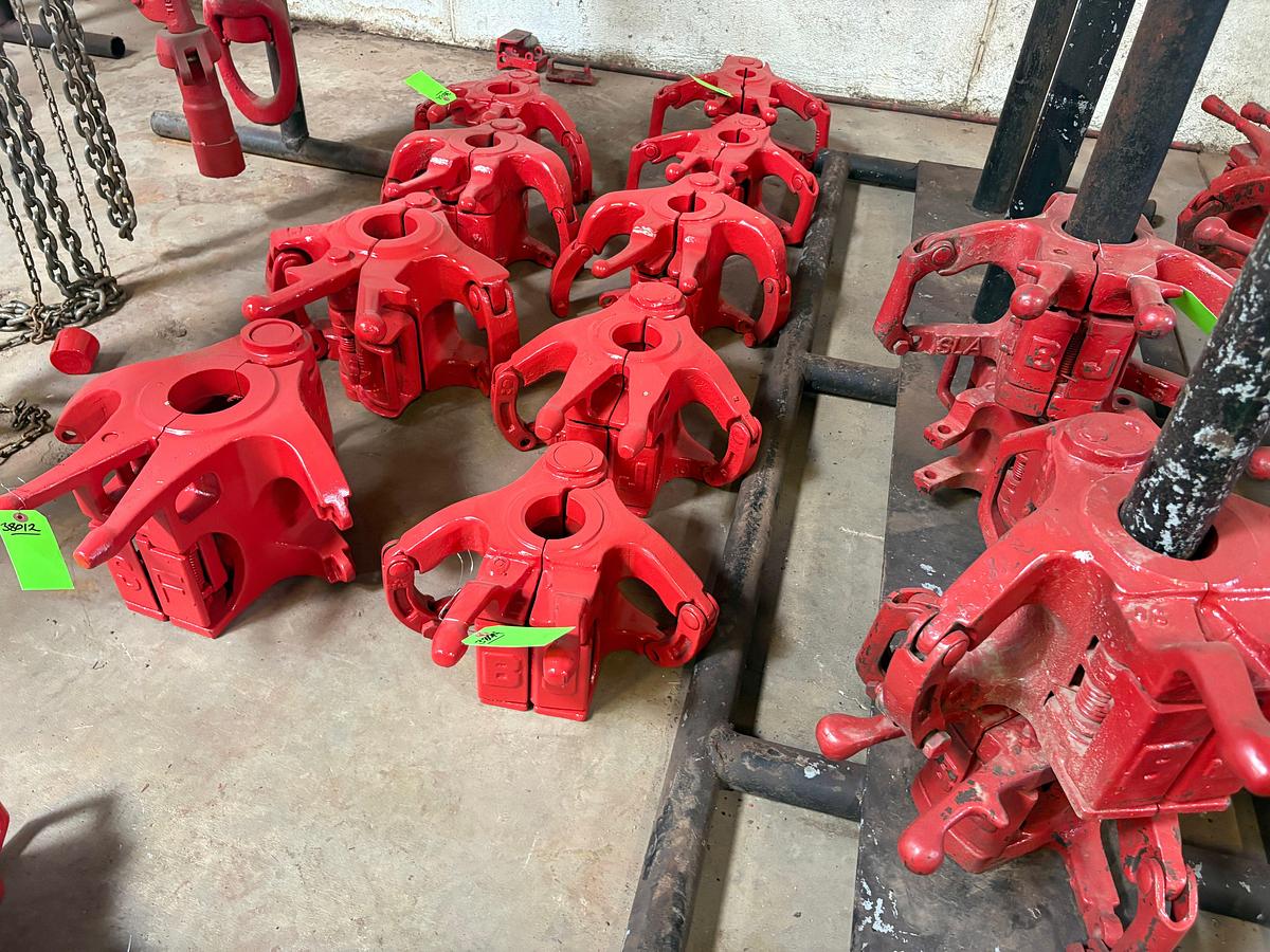 Used (5x$) (4) 2-3/8” 100 ton & (1) 1-7/8” 65 ton elevators