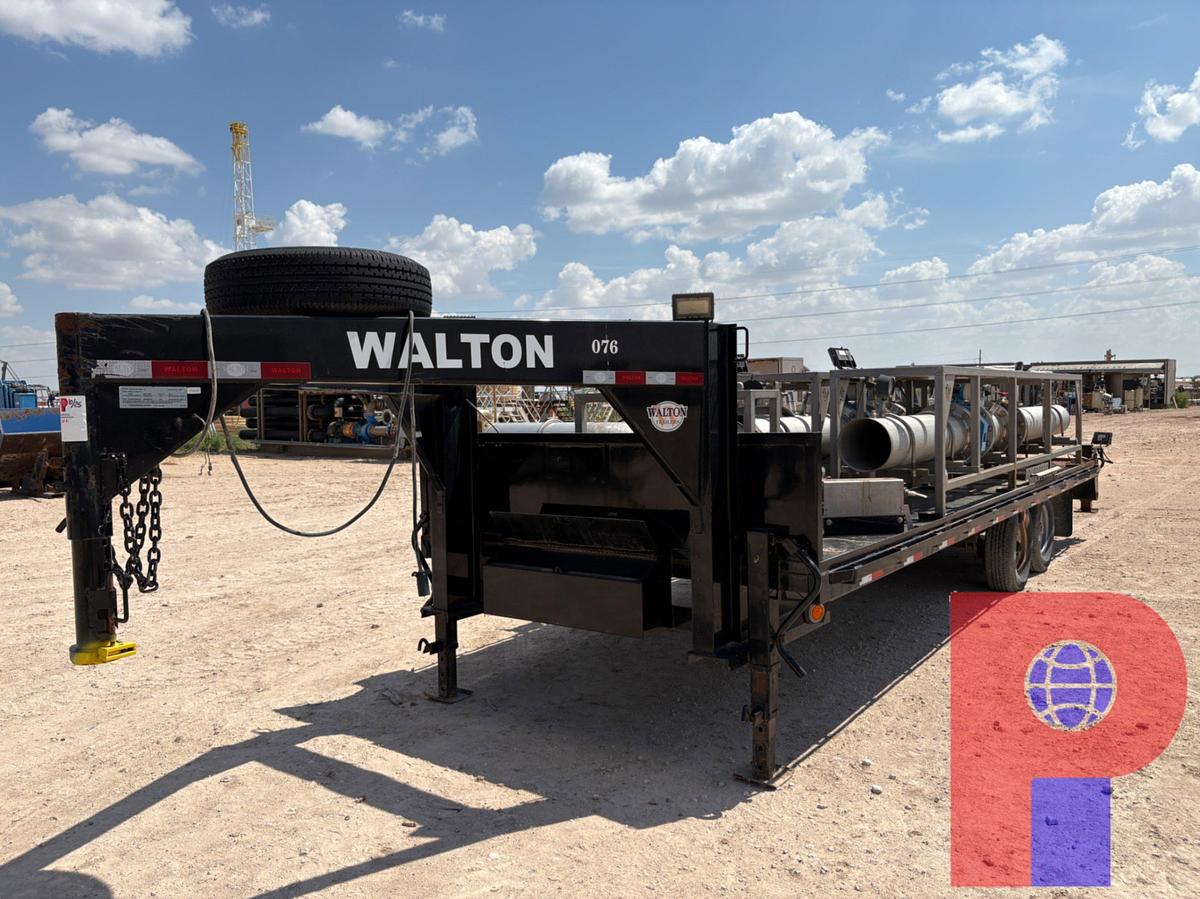 Used 2022 WALTON 24’ X 8’ T/A GOOSENECK WATER MISSLE TRAILER