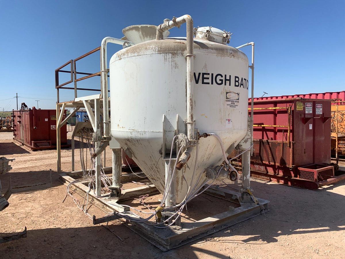 Used 16’ L x 11’ W x 12’ T Skidded Dry Bulk Storage Tank