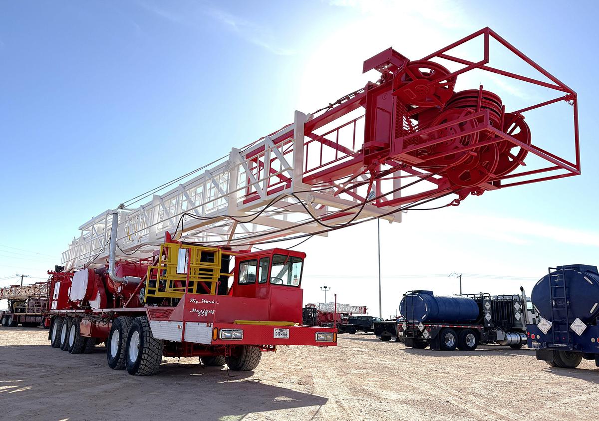 Used 2006 RIG WORK MUSTANG 550 DD 104’-275K 5-AXLE WELL SERVICE RIG