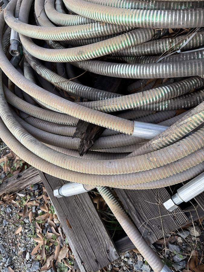 Used (3) PALLETS W/ 2” 10K WP CEMENT MANIFOLDS, HYDRAULIC PUMPS, REAR DIFF., 3/4” HYDRAULIC HOSES