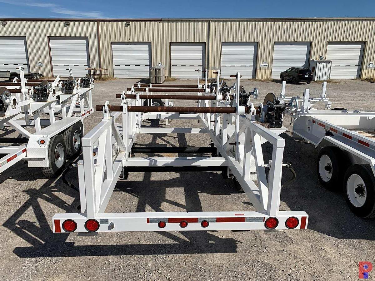 Used 2025 ANACONDA MFG LLC UNUSED 26’ T/A PINTLE HITCH 4 REEL TRAILER