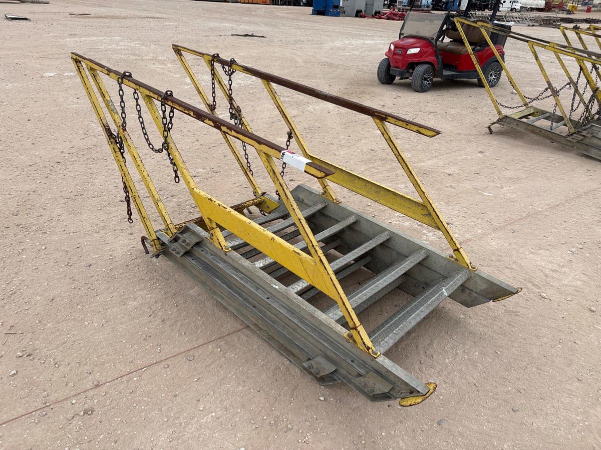 Used 12’ 3-segment extendable aluminum rig ladder