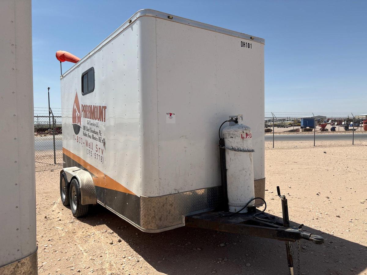 Used 2023 GRANDVIEW TRAILERS 14’ X 7’ T/A BUMPER PULL DOGHOUSE TRAILER
