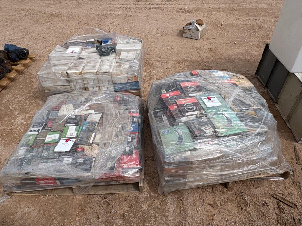 Used (3 pallets) of assorted oil seals & pillow block bearings,