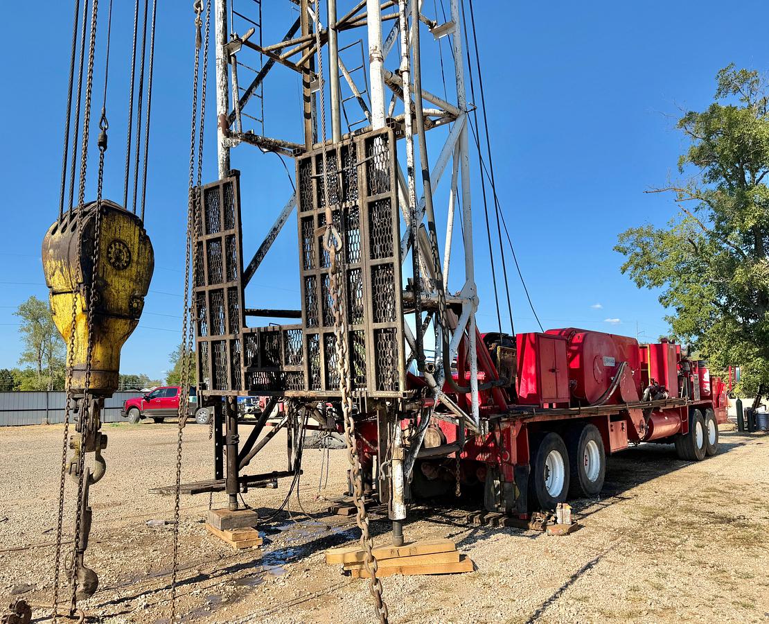 Used 1979 FRANKS EXPLORER III 1287/160 DTD-HT 96’-215K 4-AXLE WELL SERVICE WORKOVER RIG